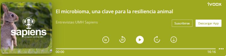 Episodio del pódcast de UMH Sapiens: El microbioma, una clave para la resiliencia animal.